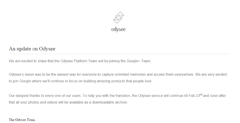 Odysee-Closing