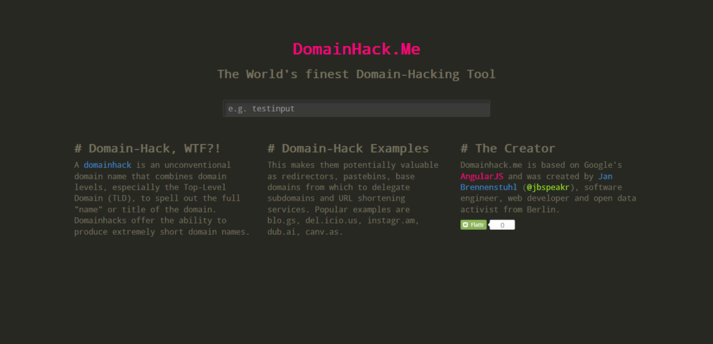 Domain Hack
